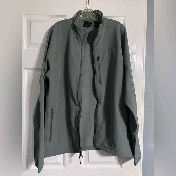 Marmot Mens Tempo Long Sleeve Full Zip Jacket Size XL Steel Onyx Gray EUC. - Picture 3 of 7